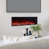 Modern Flames Landscape Pro Slim Electric Fireplace under a TV