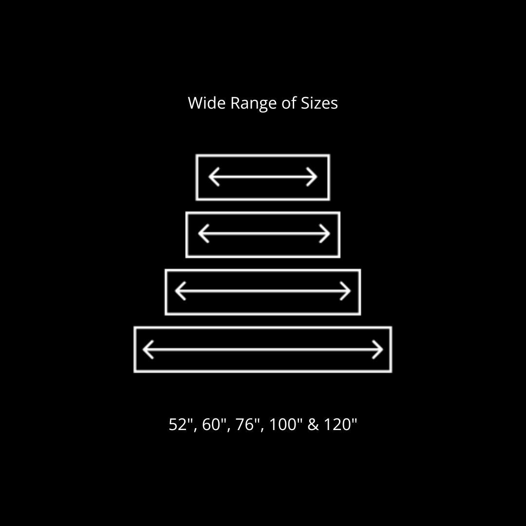   Modern Flames Orion Multi Smart Virtual Electric Fireplace Sizes