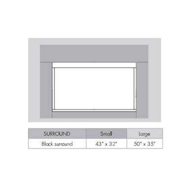 Metal surround sizes