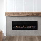 Montigo DelRay 48-Inch Direct Vent Basic Linear Gas Fireplace at Living Room with Mantel