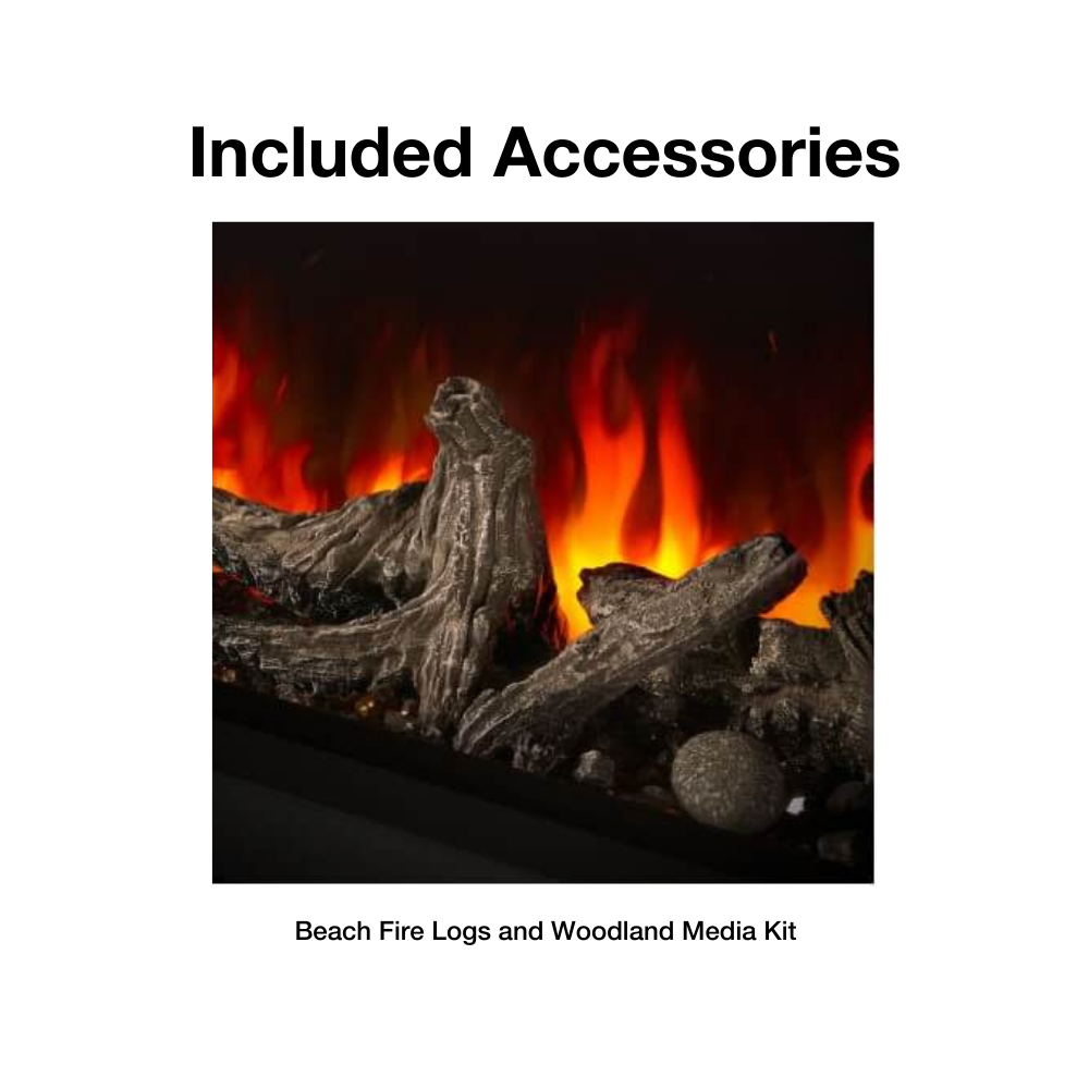 Napoleon Astound FlexMount Smart Electric Fireplace Included Accessories