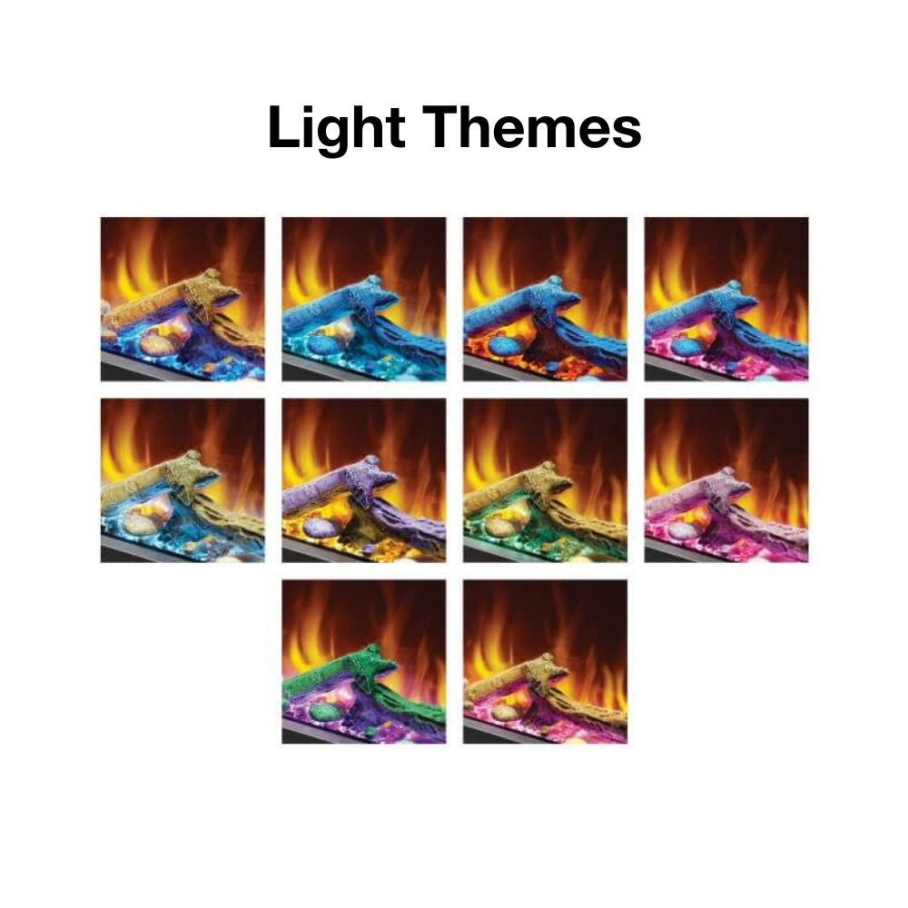 Napoleon Astound FlexMount Smart Electric Fireplace Light Themes