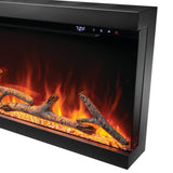 Napoleon Astound FlexMount Smart Electric Fireplace with Clear Glass and Birch Logs