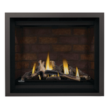 Napoleon Altitude X 42-Inch Gas Fireplace with Driftwood Log Set - Newport Panels