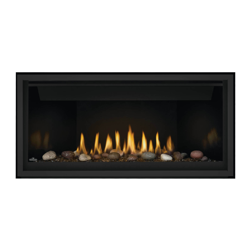 Napoleon Ascent Linear 42-Inch Gas Fireplace with Mineral Rock Kit