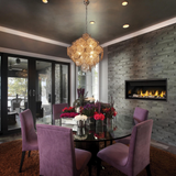 Napoleon Ascent Linear 46-Inch Gas Fireplace in Dining Room