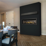 Napoleon Ascent Linear 56-Inch Gas Fireplace in Dining Room