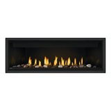 Napoleon Ascent Linear 56-Inch Gas Fireplace with Mineral Rock Kit