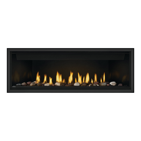 Napoleon Ascent Linear 56-Inch Gas Fireplace with Mineral Rock Kit