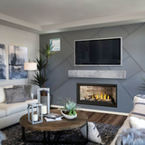 Napoleon Ascent Linear Premium 42-Inch Gas Fireplace in Cozy Living Room