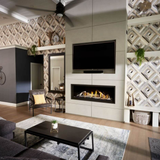 Napoleon Ascent Linear Premium 56-Inch Gas Fireplace in Classic Living Room