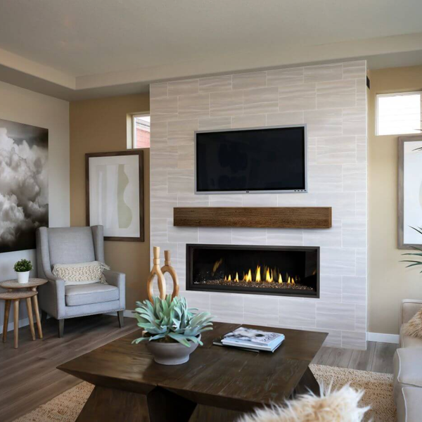 Napoleon Ascent Linear Premium 56-Inch Gas Fireplace in Living Room