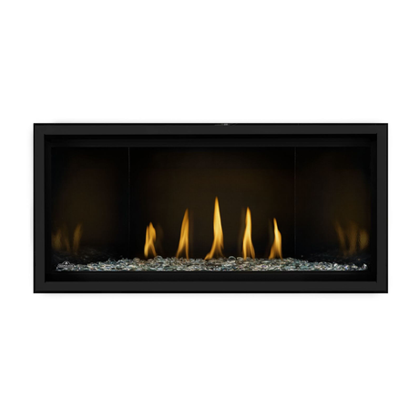 Napoleon Ascent Linear Premium Gas Fireplace with Clear Glass Beads Media Kit