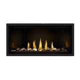 Napoleon Ascent Linear Premium Gas Fireplace with Mineral Rock Kit