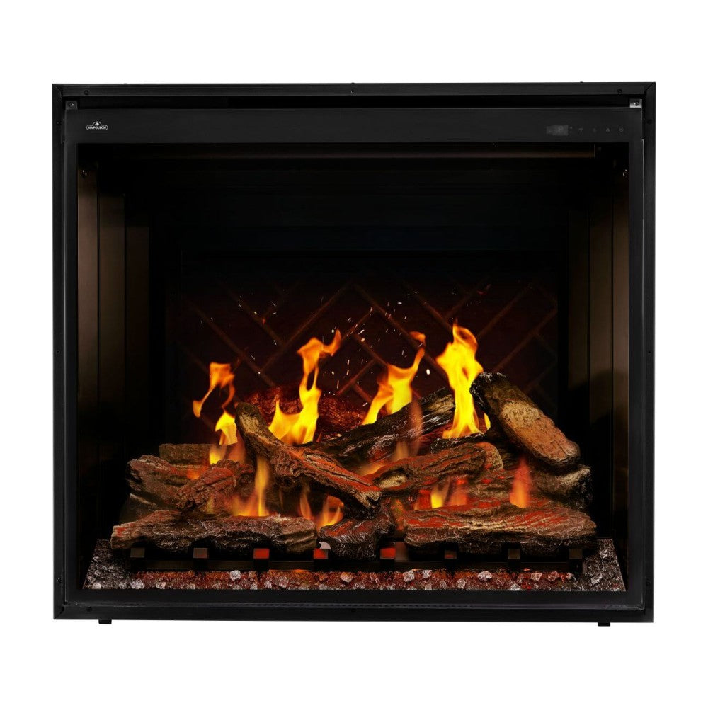Napoleon Elevation X Built-in Smart Electric Fireplace with Glowing Embers and Wood Like Flames - No Trim