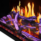 Napoleon Elevation X Built-in Smart Electric Fireplace with Purple Top Light