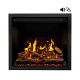 Napoleon Elevation X Built-in Smart Electric Fireplace with Trim and Log Set