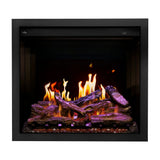 Napoleon Elevation X Built-in Smart Electric Fireplace with Trim and Pink Light