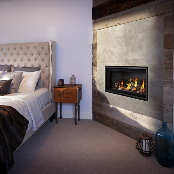 Napoleon Vector Linear 38-Inch Gas Fireplace in Bedroom