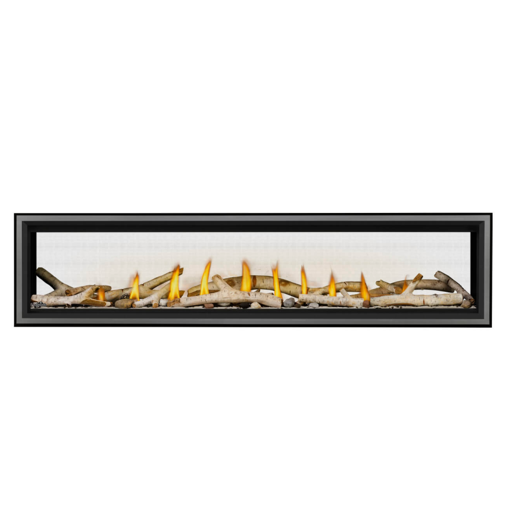 Napoleon Vector See-Through 74-Inch Gas Fireplace with Log Set