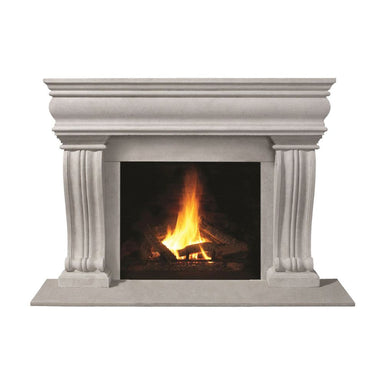 Omega 1106.536 GS 74-Inch Cast Stone Fireplace Mantel Surround in natural color