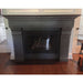 Omega 1111.511 GS Cast Stone Fireplace Mantel Surround installed with grey finish