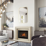 Omega 4115.7 GS Picture Frame Cast Stone Fireplace Mantel Surround in buff