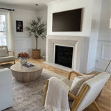 Omega 4143.c Honed Limestone Open Cast in Living Room