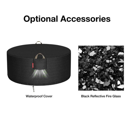 Optional Accessories for Coffee Table and Custom Height Gas Fire Pits