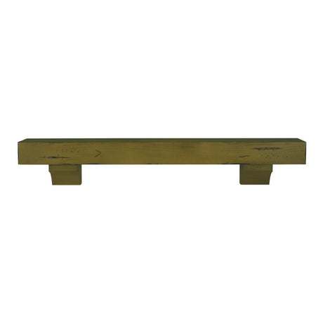 Pearl Mantels Shenandoah Wood Mantel Shelf in Dune Distressed Finish