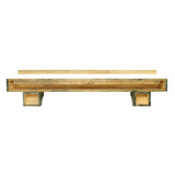 Pearl Mantels Shenandoah Wood Mantel Shelf in Dune Distressed Finish (Backside View)
