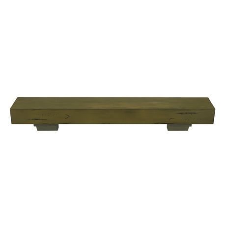 Pearl Mantels Shenandoah Wood Mantel Shelf in Dune Distressed Finish (Top View)