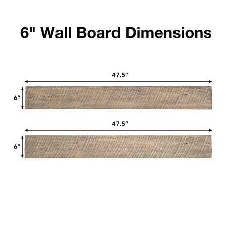 6" Pearl Mantels Tranquility Non-Combustible Wall Board Dimensions