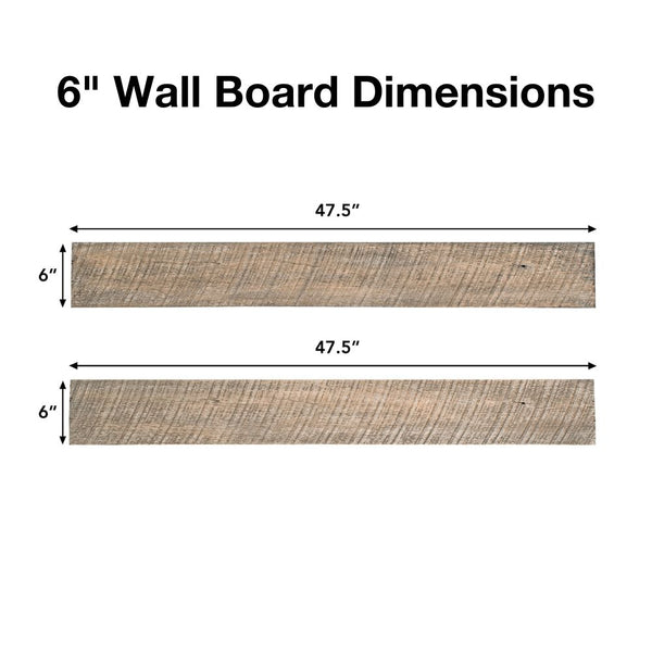 6" Pearl Mantels Tranquility Non-Combustible Wall Board Dimensions