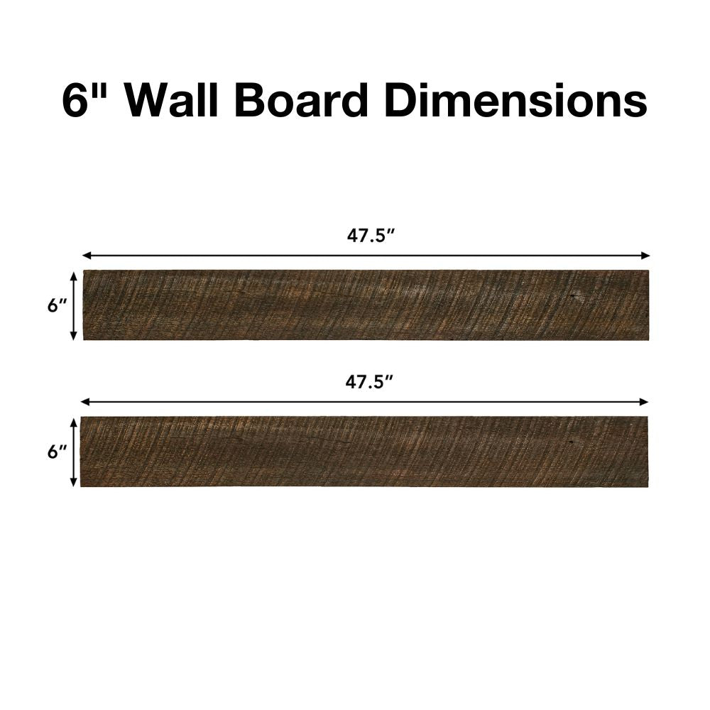 6" Pearl Mantels Woodland Non-Combustible Wall Boards