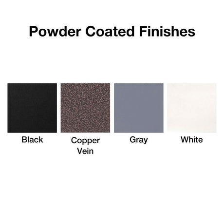 top fires powder coated finishes