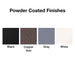 top fires powder coated finishes