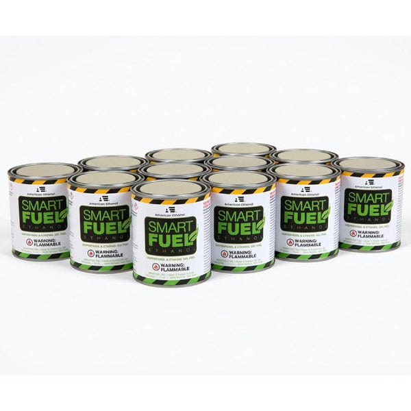 SMARTFUEL™ Ethanol Gel Fuel Fireplace Fuel 12 Pack