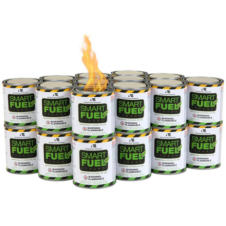 SMARTFUEL™ Ethanol Gel Fuel Fireplace Fuel 24 Pack