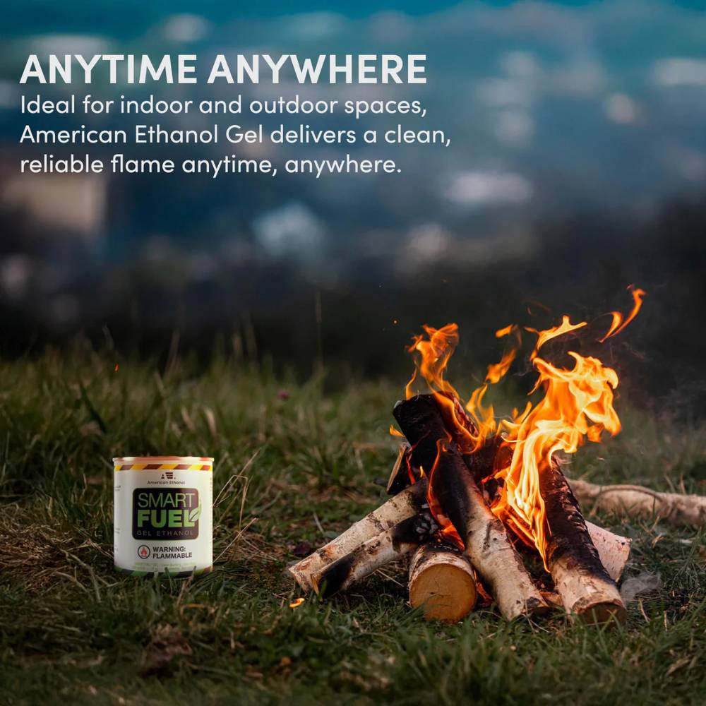 SMARTFUEL™ Ethanol Gel Fuel for Indoors or Outdoors