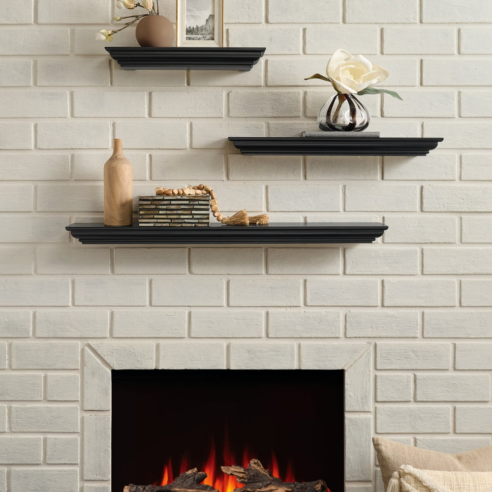 Sadie 660 3PK Black Fireplace