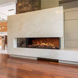Solution Fires TrueFlame 150 3DX Corner Installation on White Wall