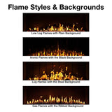 Solution Fires TrueFlame 150 3DX Flame Styles and Backgrounds