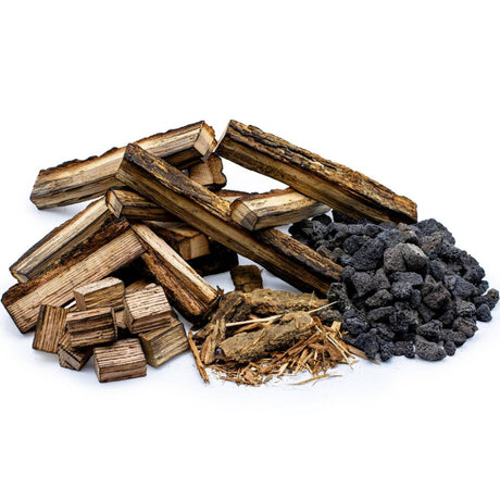 SotaFlame Premium Real Wood Log Set for Slim Linear Electric Fireplaces