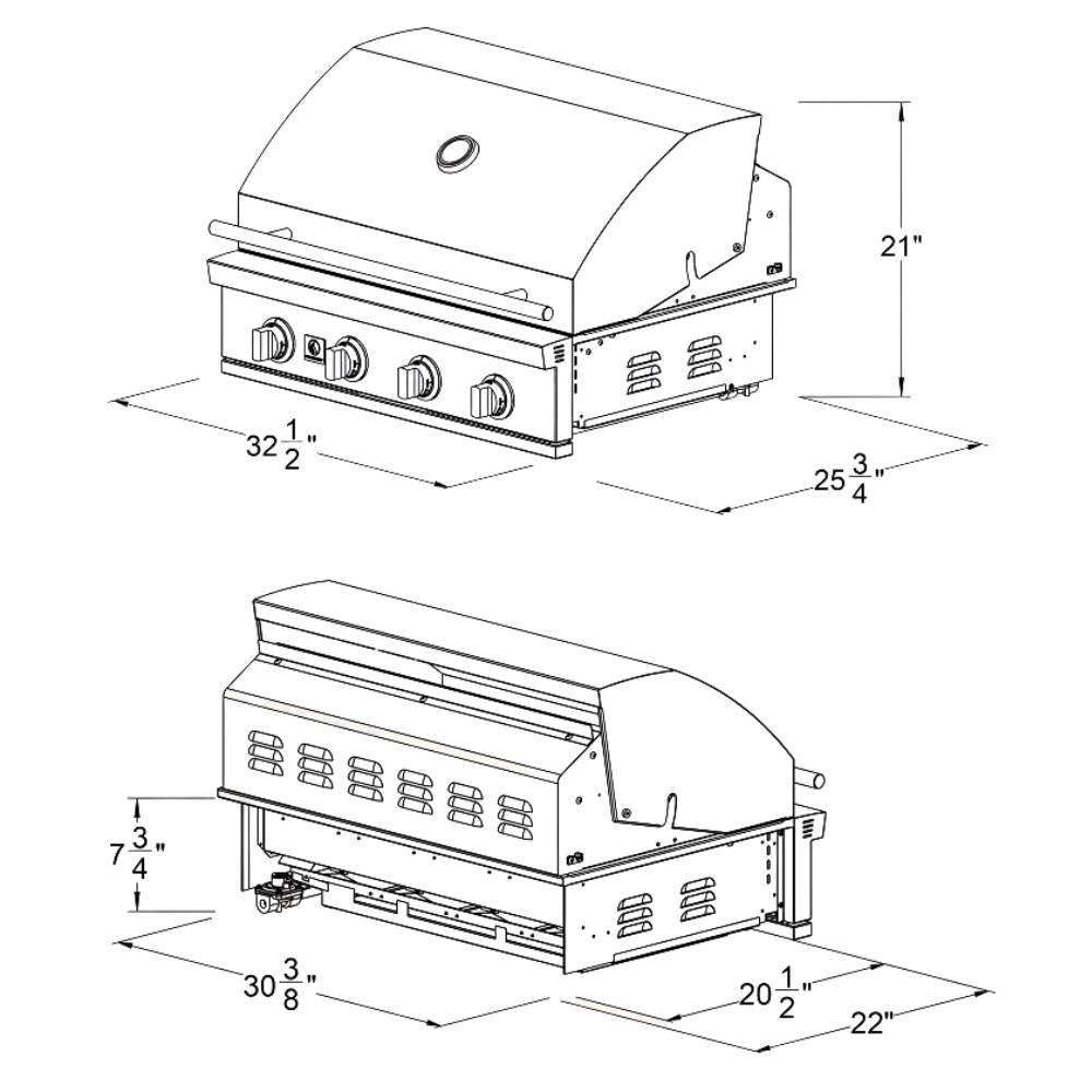 Summerset Sizzler 32 Gas Grill Specs
