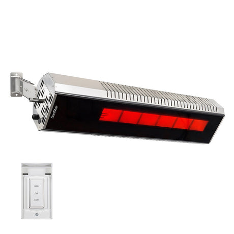 SunStar Glass Marine Grade Stainless Steel Infrared Gas Heater with 3 Position Switch