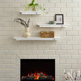 Sunny 650 3PK White Fireplace