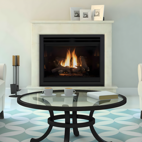 Superior DRT4000 DRT4200 Series Direct Gas Fireplace in Living Room