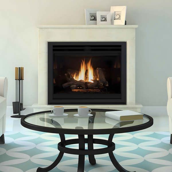 Superior DRT4000 DRT4200 Series Direct Gas Fireplace in Living Room