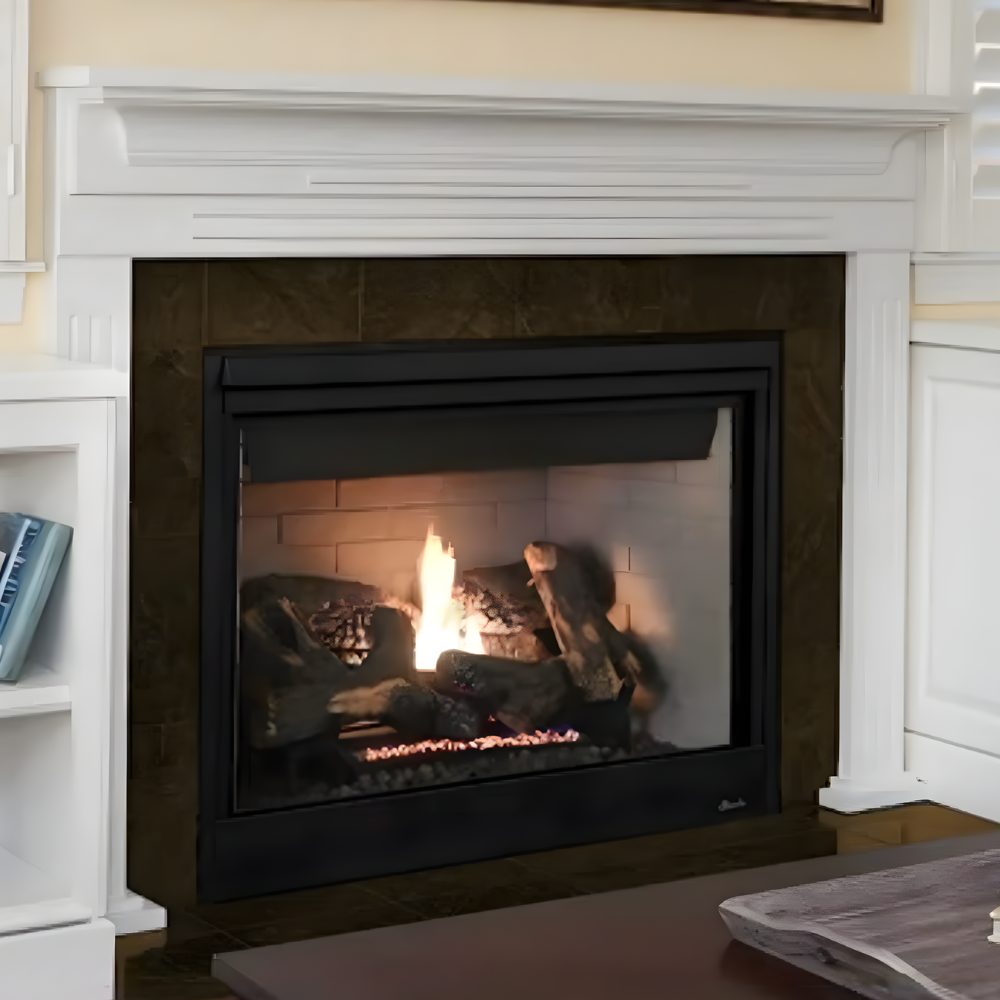 Superior DRT4000 Series Traditional Direct Vent Gas Fireplace in Living Room